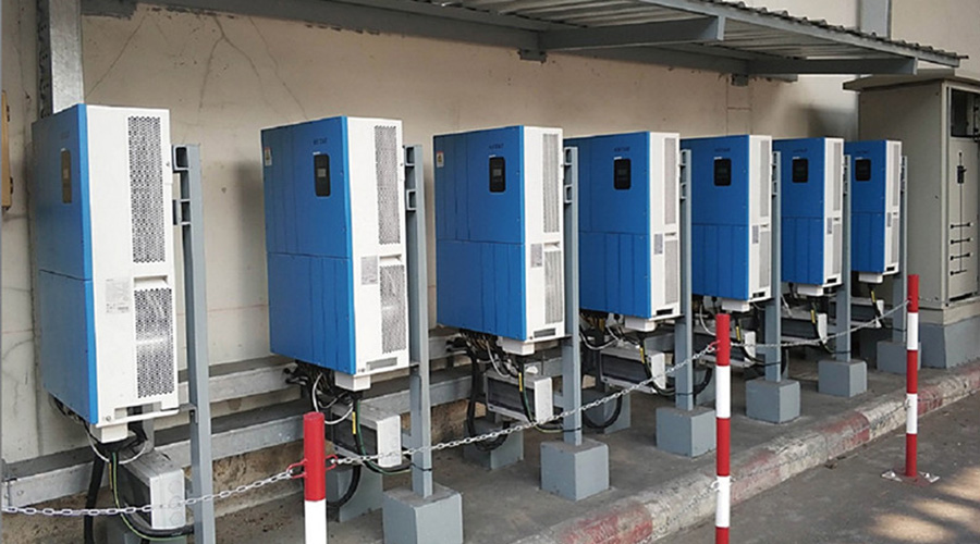 Grid-tied PV Inverters KSG-50K-HV are installed in Brazil